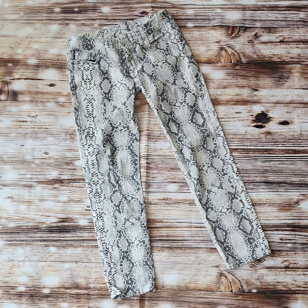 Seven7 Snakeskin Print Pants